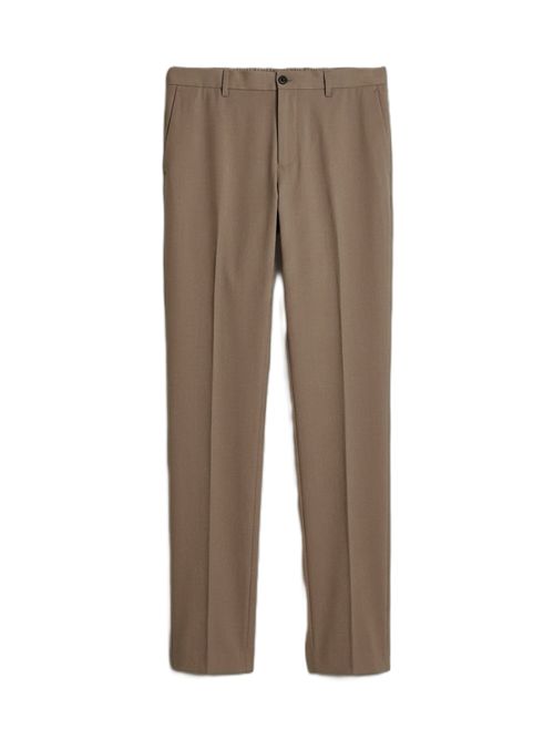Pantaloni slim fit in flanella Incotex | 1TS084 4536C600 MARRONE